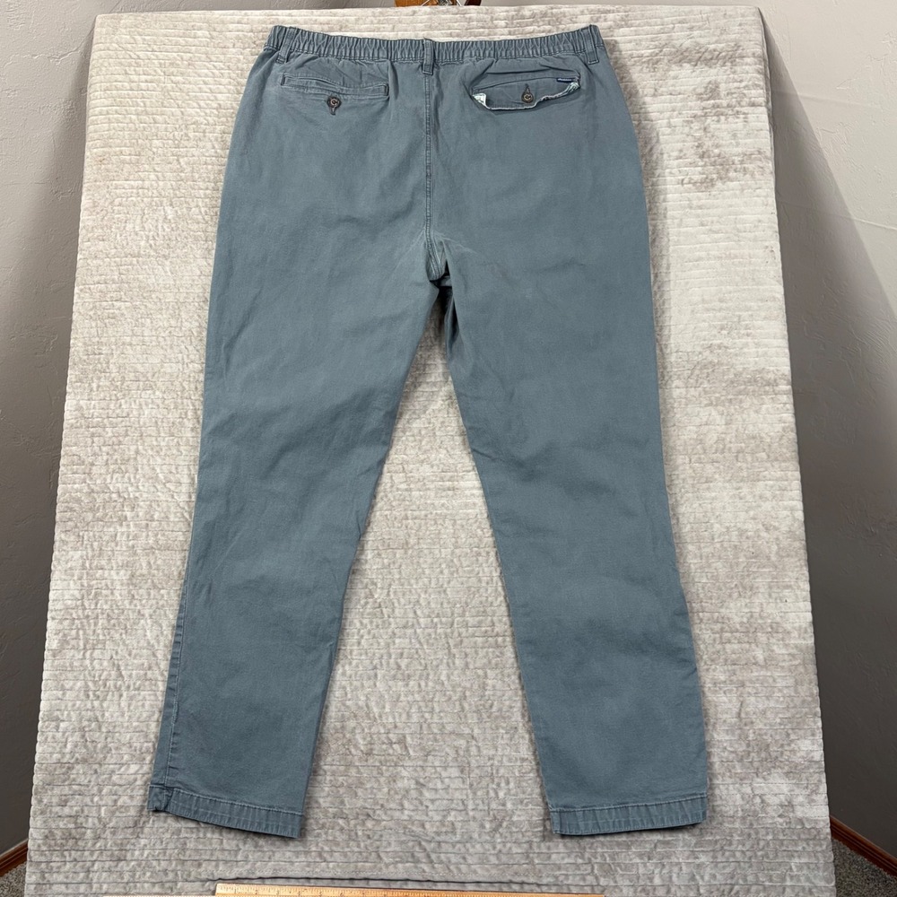Chubbies Mens XXL Regular Fit Elastic‎ Waist Chino Pants Slate Blue Grey Stretch